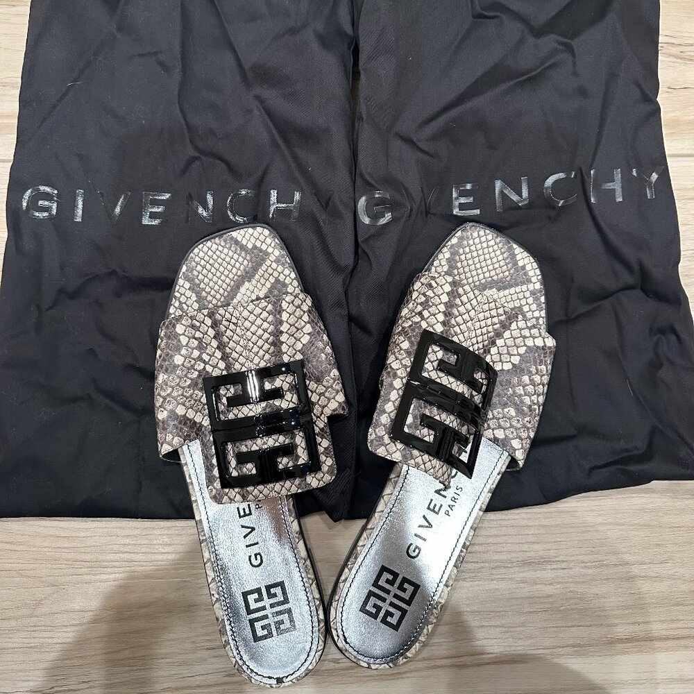 Givenchy 4g Python Flat Sandals - image 3